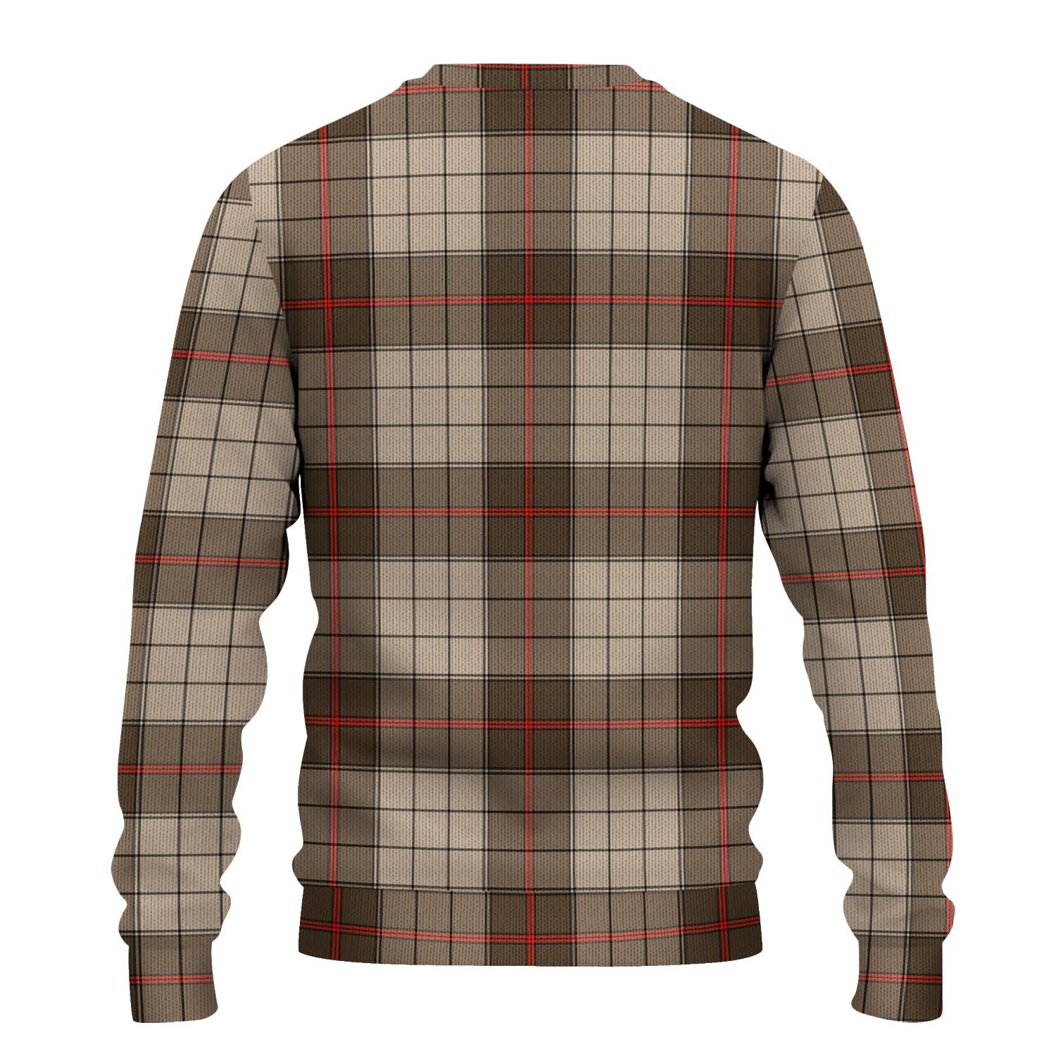 Tartan Vibes Clothing Ulster Brown Modern Tartan Knitted Sweater