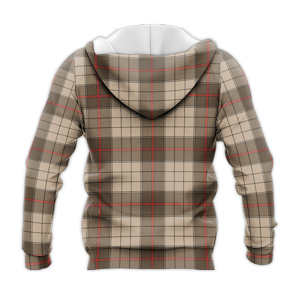 Tartan Vibes Clothing Ulster Brown Modern Tartan Knitted Hoodie