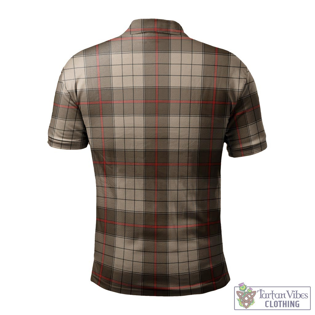 Tartan Vibes Clothing Ulster Brown Modern Tartan Mens Polo Shirt