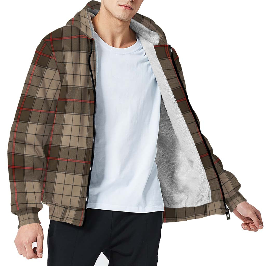 Tartan Vibes Clothing Ulster Brown Modern Tartan Sherpa Hoodie