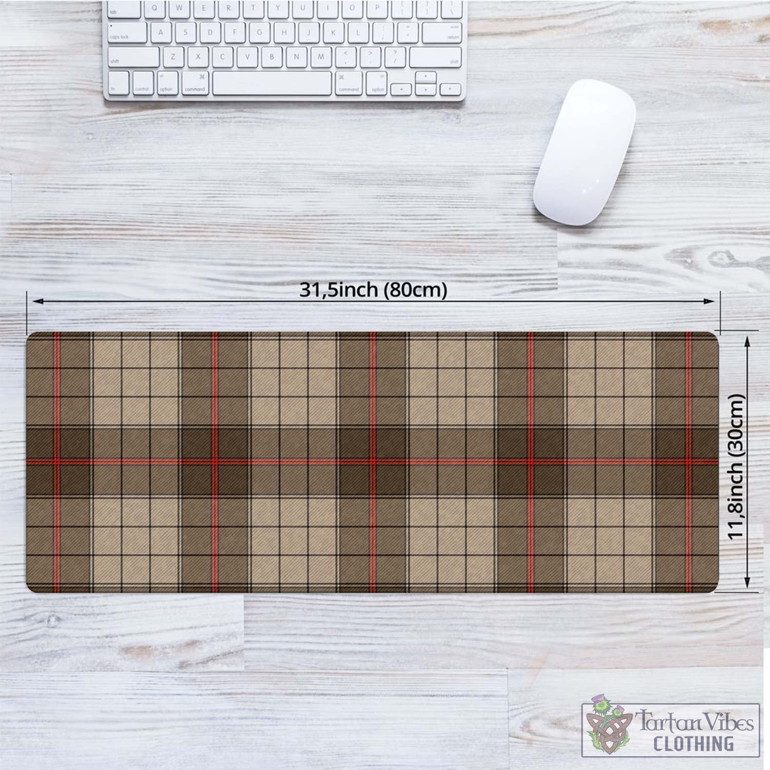 Tartan Vibes Clothing Ulster Brown Modern Tartan Mouse Pad