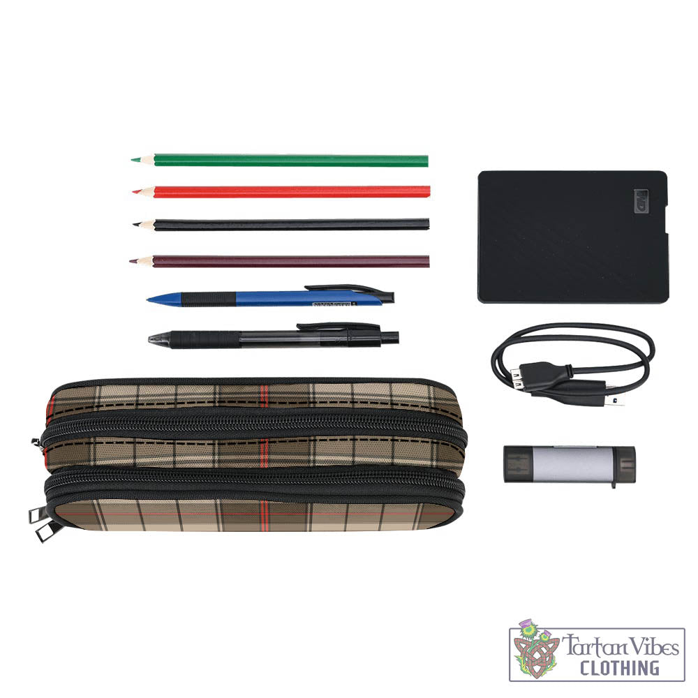 Tartan Vibes Clothing Ulster Brown Modern Tartan Pen and Pencil Case