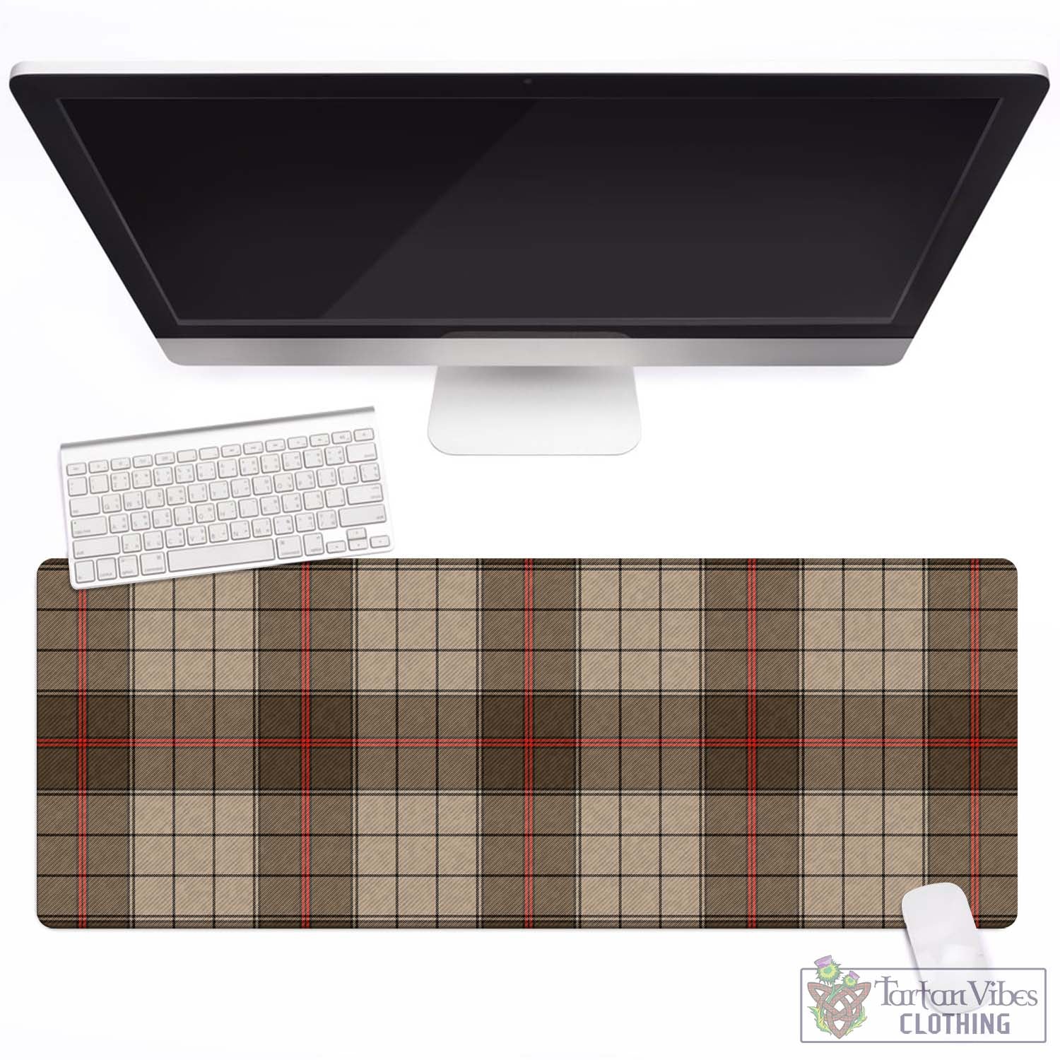 Tartan Vibes Clothing Ulster Brown Modern Tartan Mouse Pad