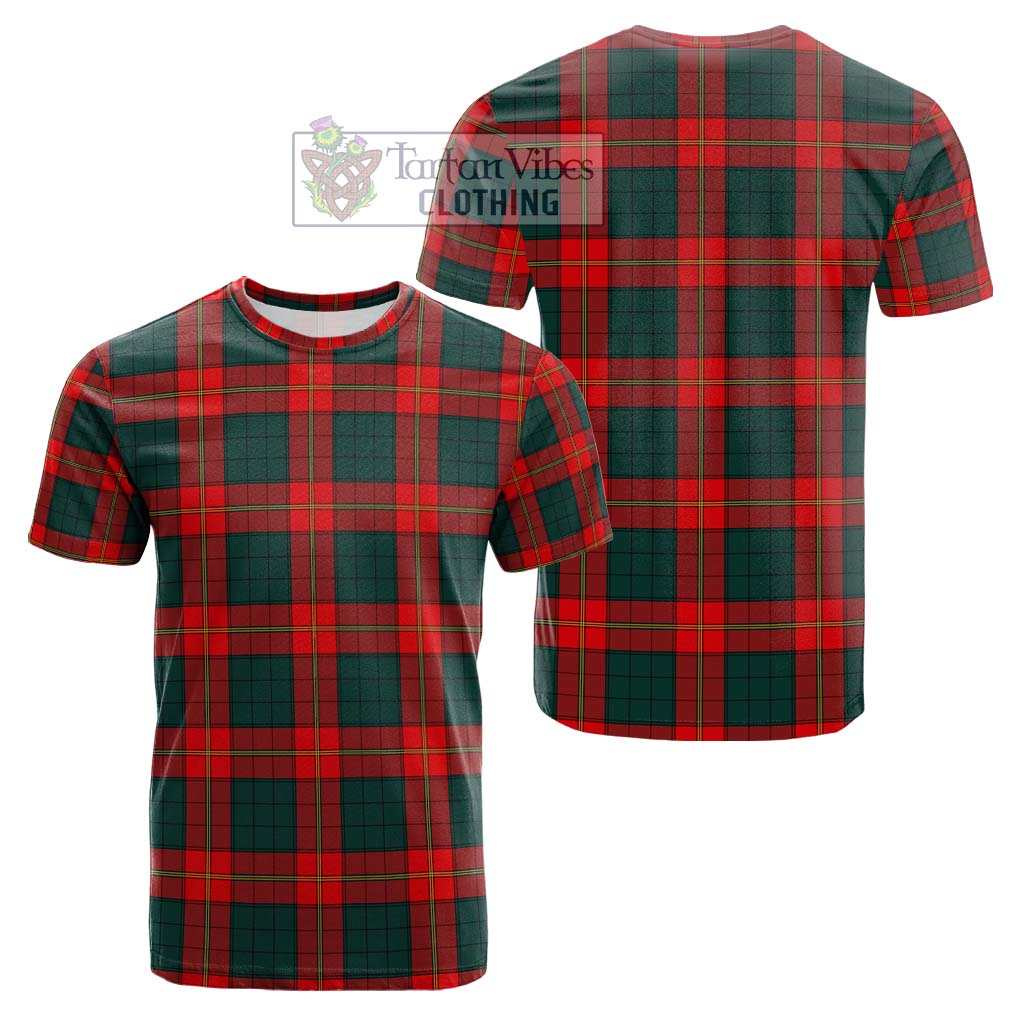 Tartan Vibes Clothing Ulster Red Tartan Cotton T-Shirt