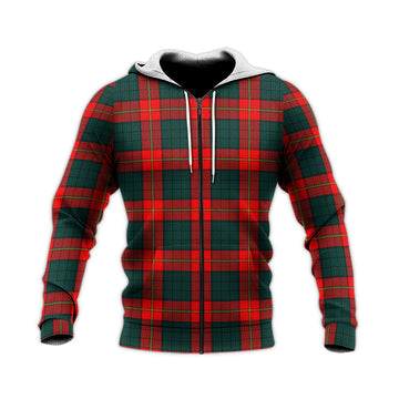 Ulster Red Tartan Knitted Hoodie