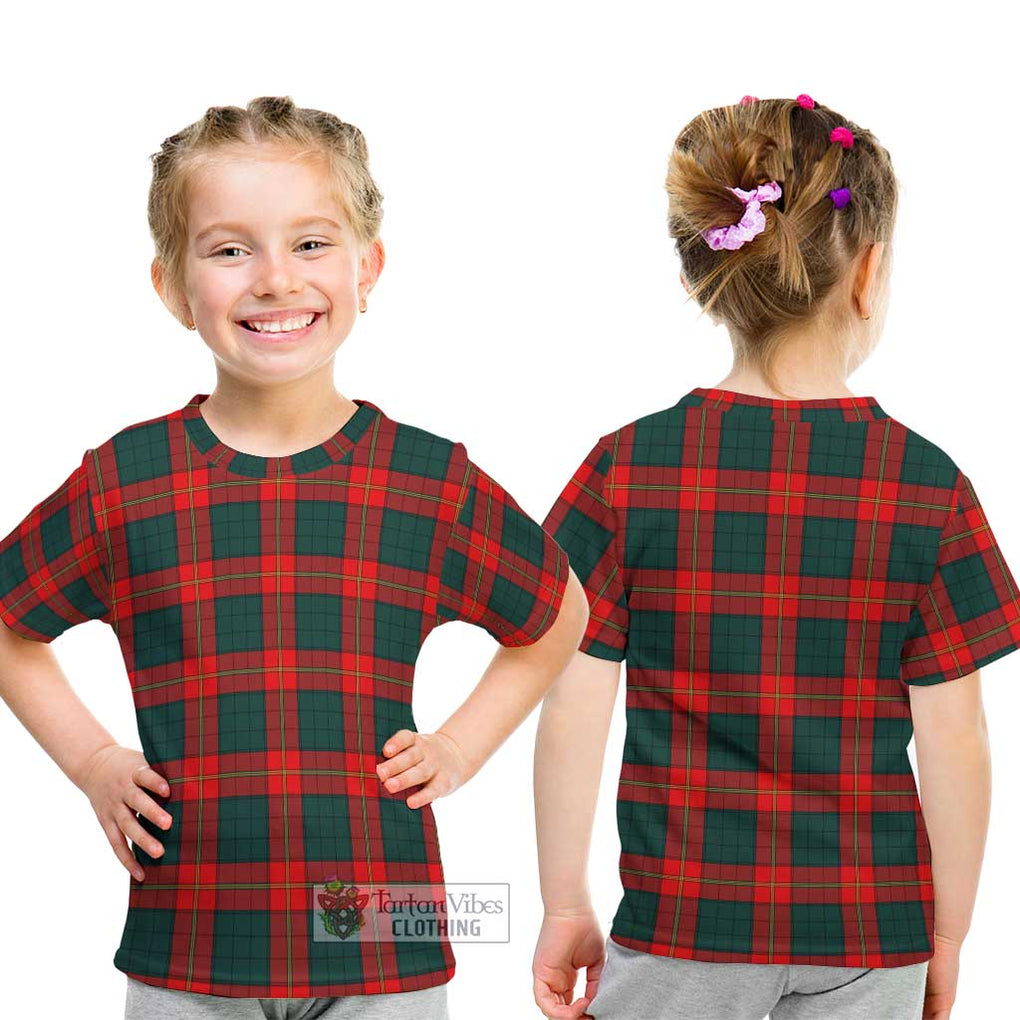 Ulster Red Tartan Kid T-Shirt - Tartanvibesclothing Shop