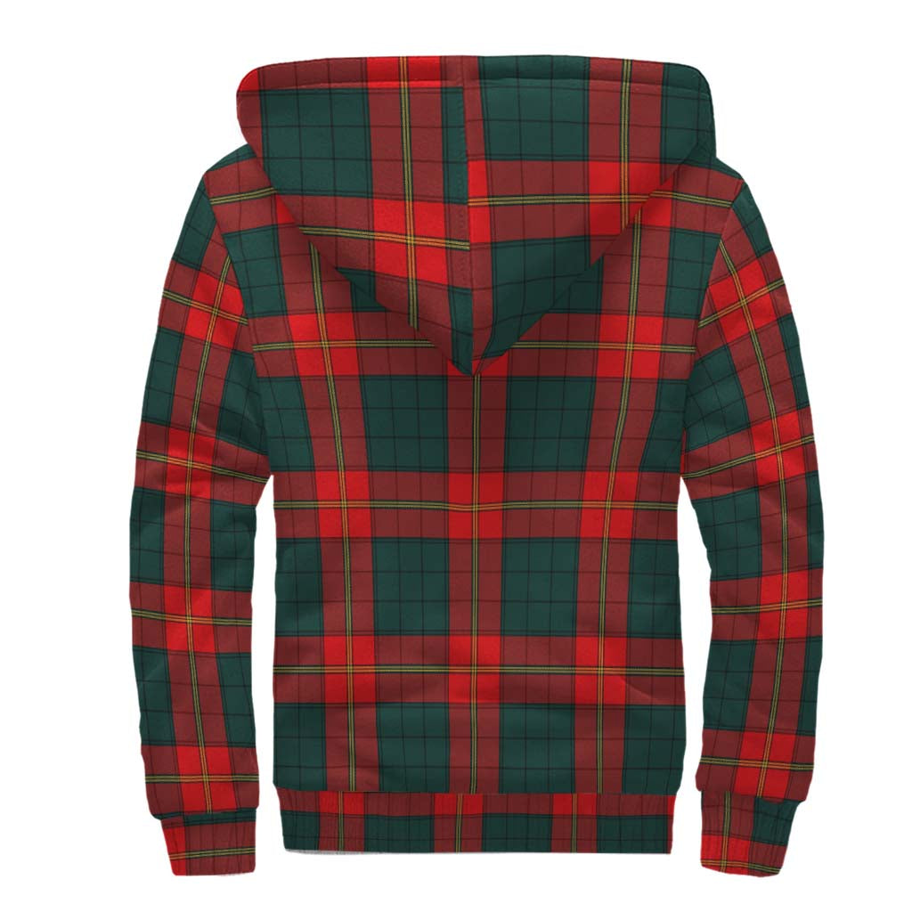 Tartan Vibes Clothing Ulster Red Tartan Sherpa Hoodie