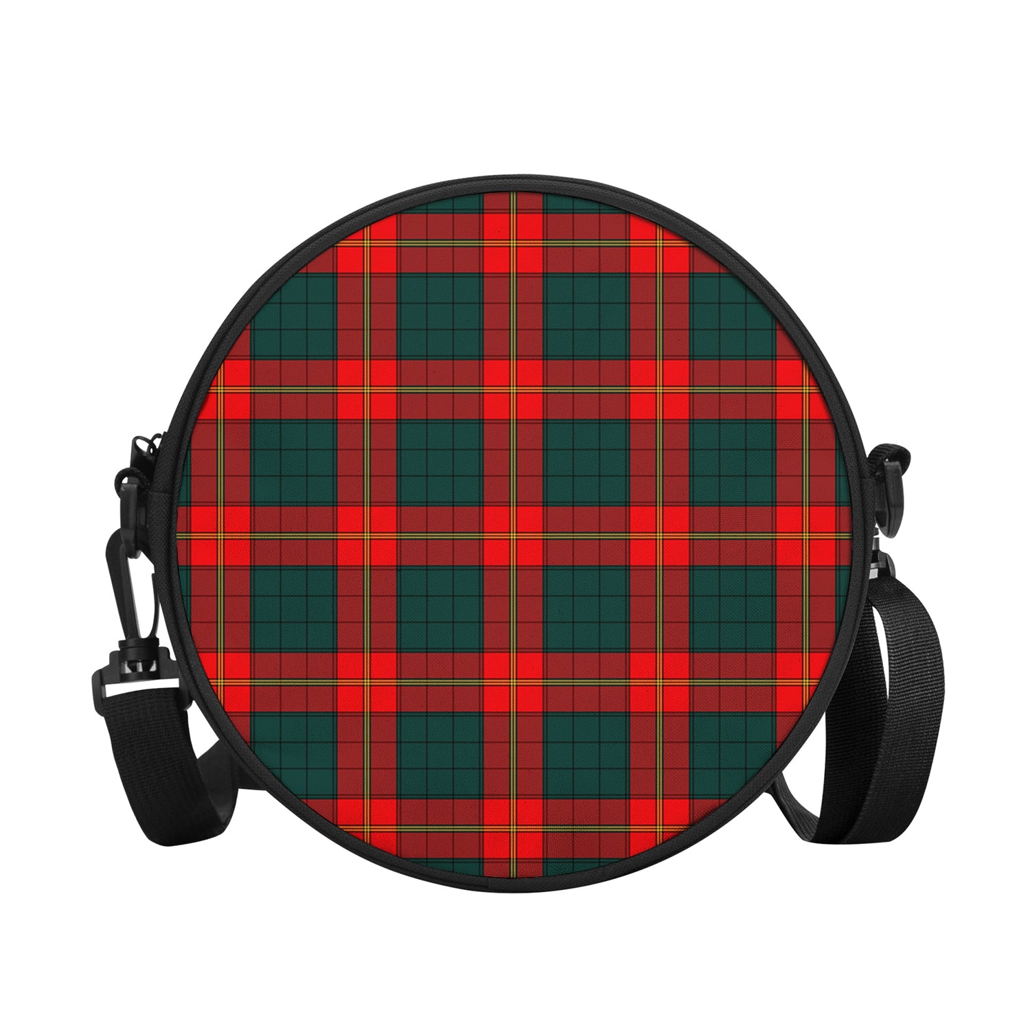 Tartan Vibes Clothing Ulster Red Tartan Round Satchel Bags