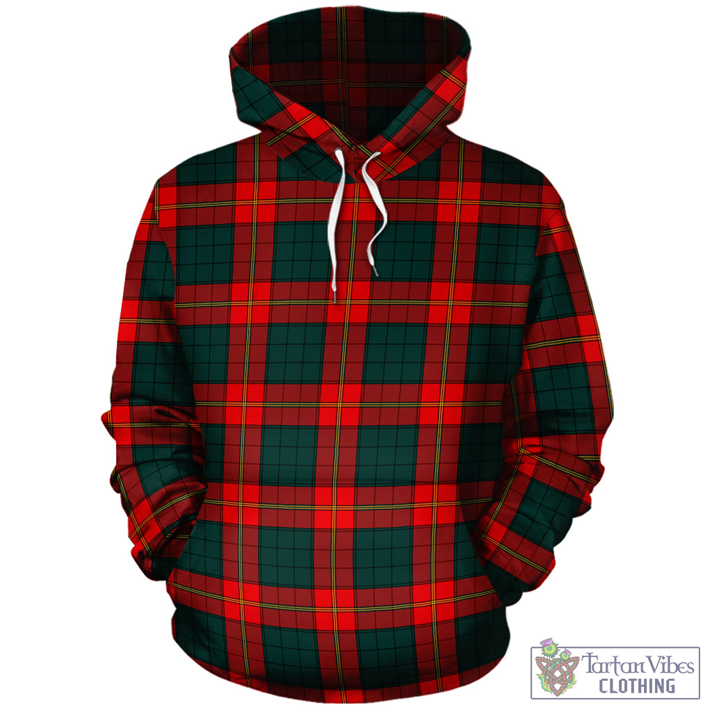 Tartan Vibes Clothing Ulster Red Tartan Hoodie