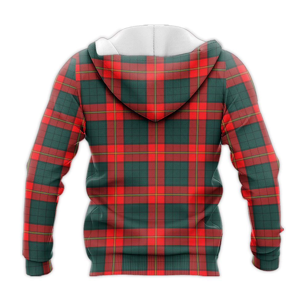 Tartan Vibes Clothing Ulster Red Tartan Knitted Hoodie