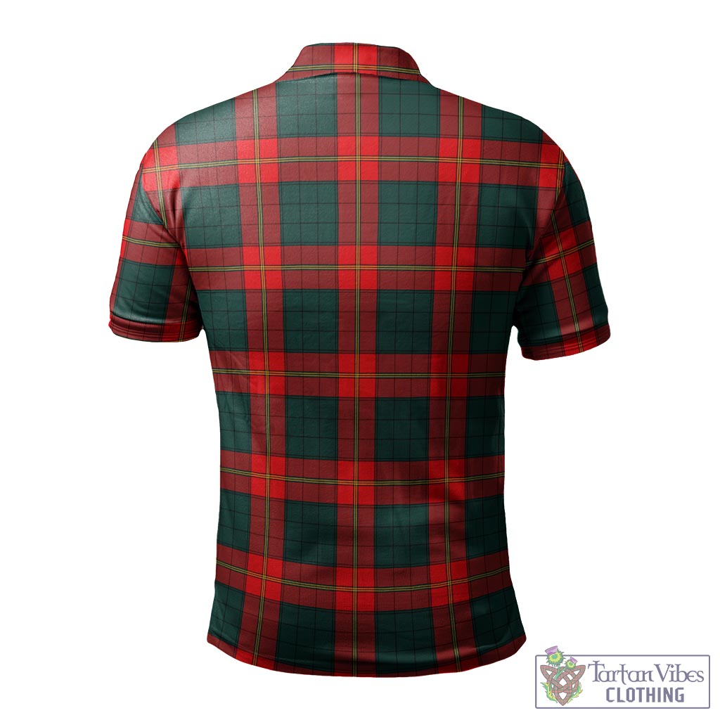 Tartan Vibes Clothing Ulster Red Tartan Mens Polo Shirt