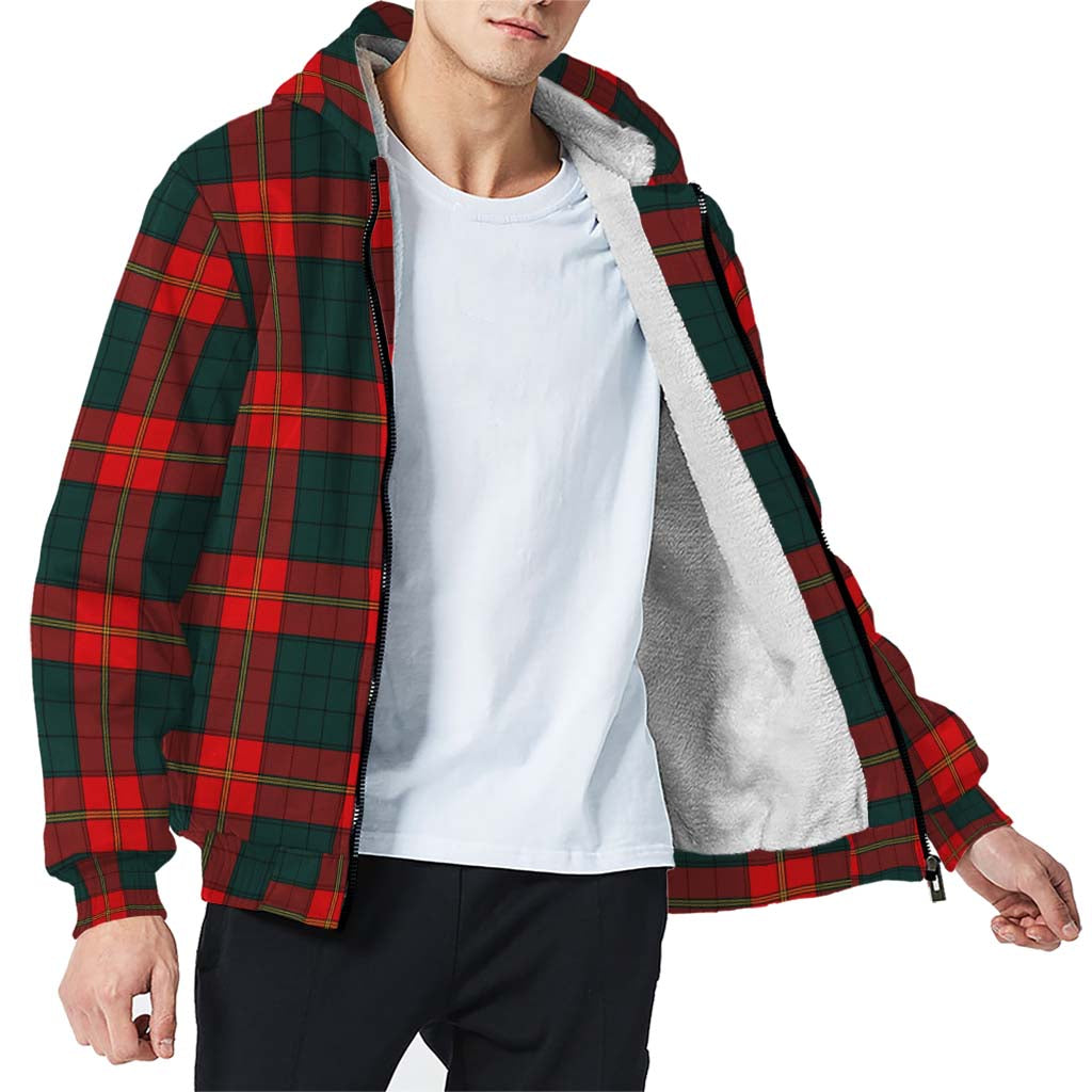 Tartan Vibes Clothing Ulster Red Tartan Sherpa Hoodie