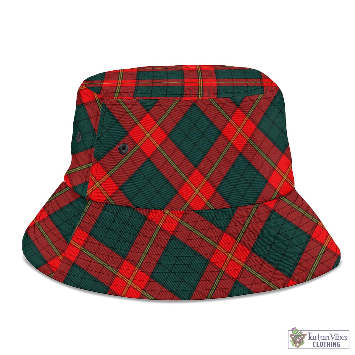 Tartan Vibes Clothing Ulster Red Tartan Bucket Hat