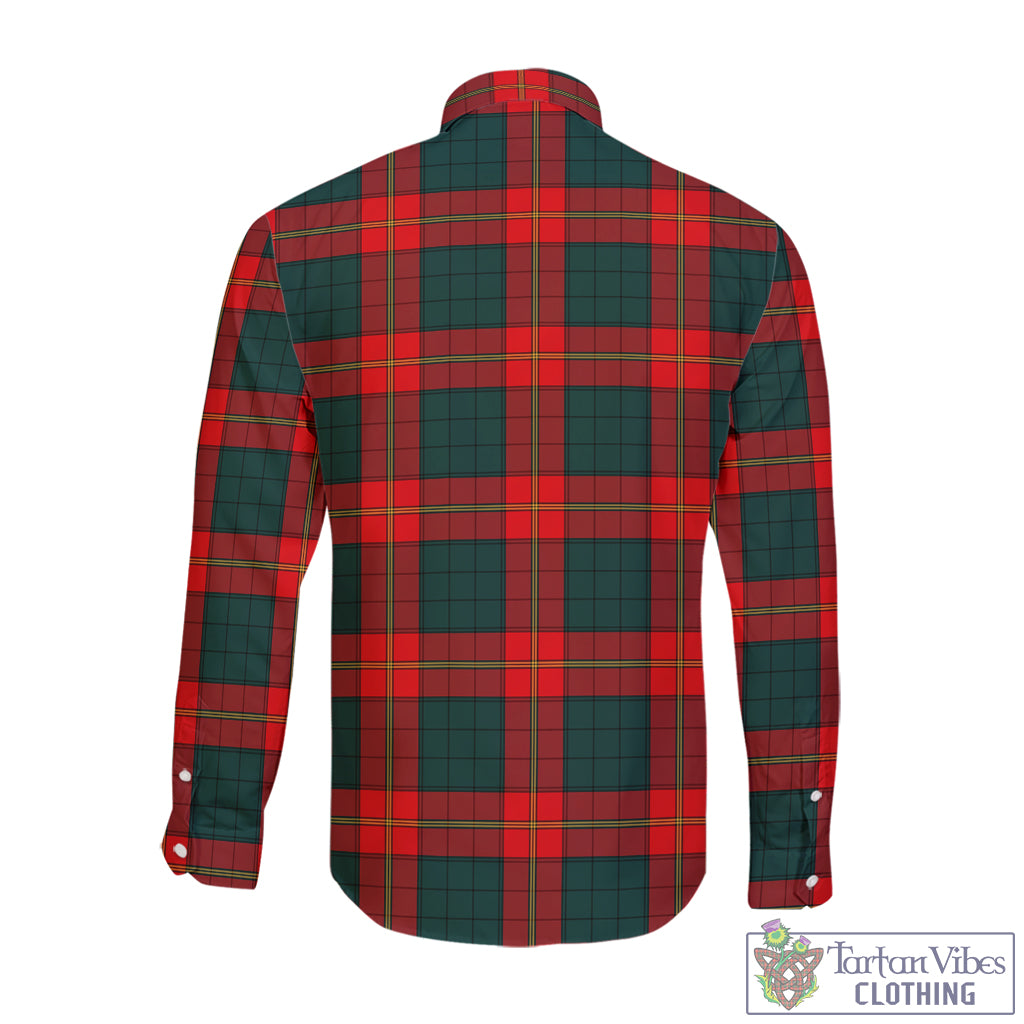 Tartan Vibes Clothing Ulster Red Tartan Long Sleeve Button Up Shirt