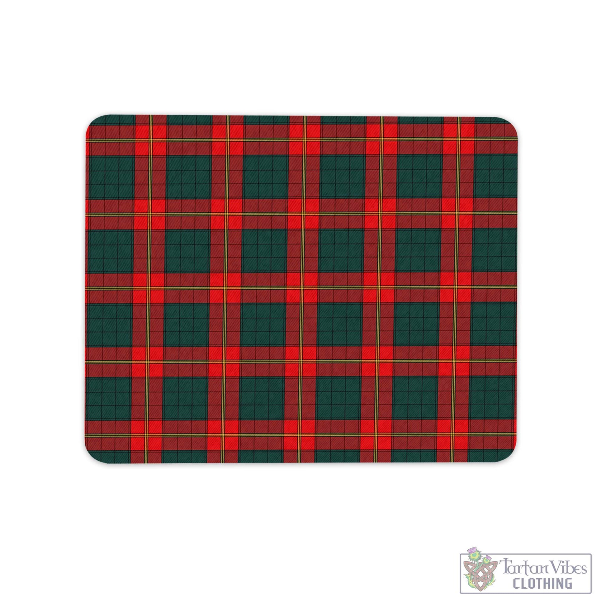 Tartan Vibes Clothing Ulster Red Tartan Mouse Pad