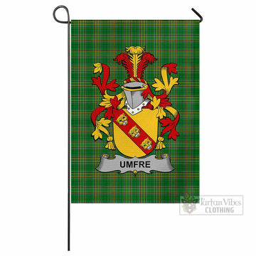 Umfre Irish Clan Tartan Flag with Coat of Arms