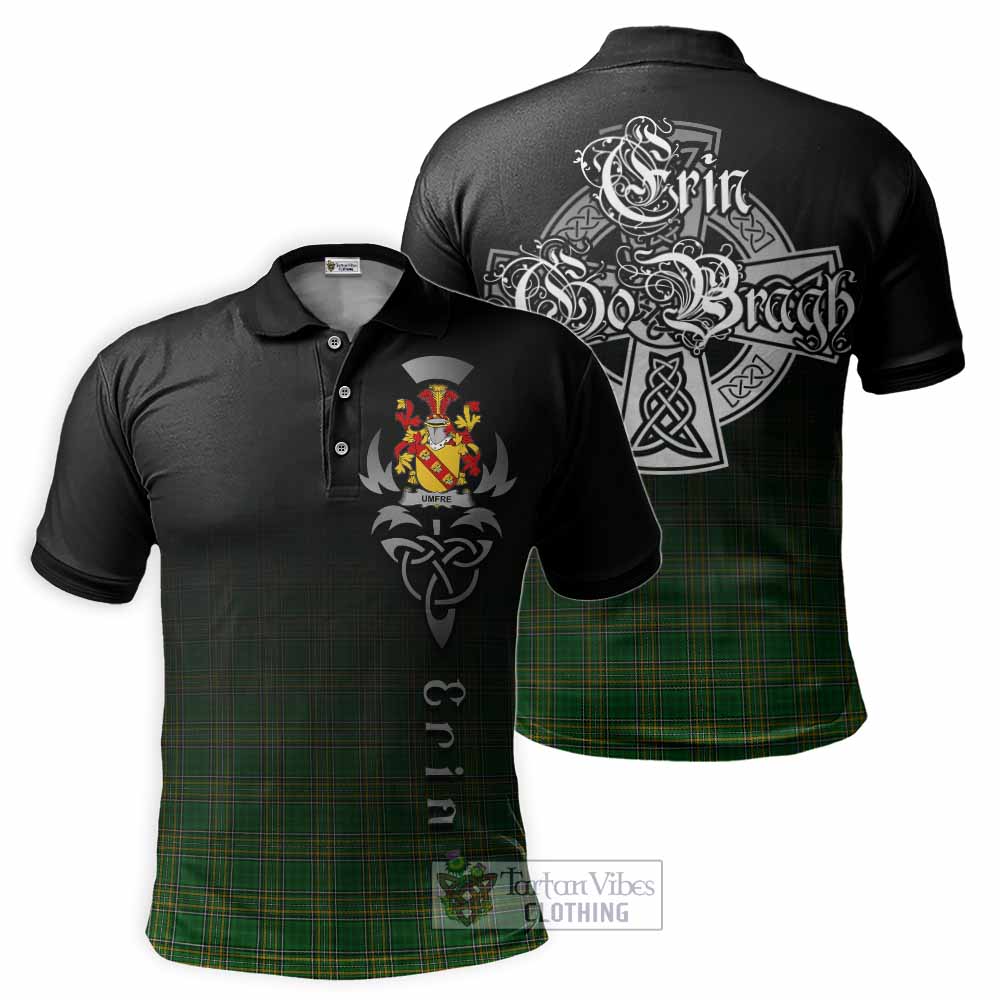 Umfre Irish Clan Polo Shirt with Coat of Arms Erin Go Bragh Celtic Inspired - Tartan Vibes Clothing