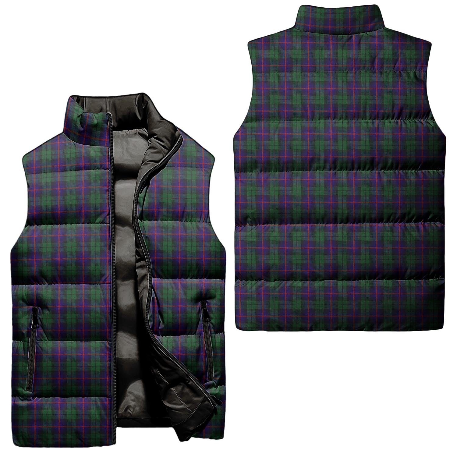 Urquhart Tartan Sleeveless Puffer Jacket Unisex - Tartanvibesclothing