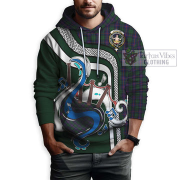 Urquhart Tartan Hoodie with Epic Bagpipe Style