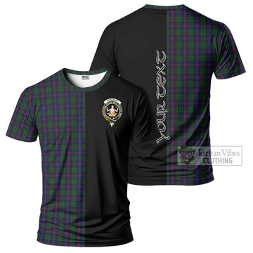 Urquhart Tartan T-Shirt with Family Crest and Half Of Me Style