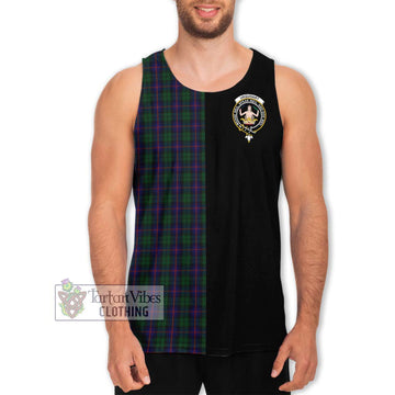 Urquhart Tartan Men's Tank Top with Family Crest and Half Of Me Style