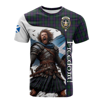 Urquhart Crest Tartan Cotton T-shirt Inspired by the Freedom of Scottish Warrior