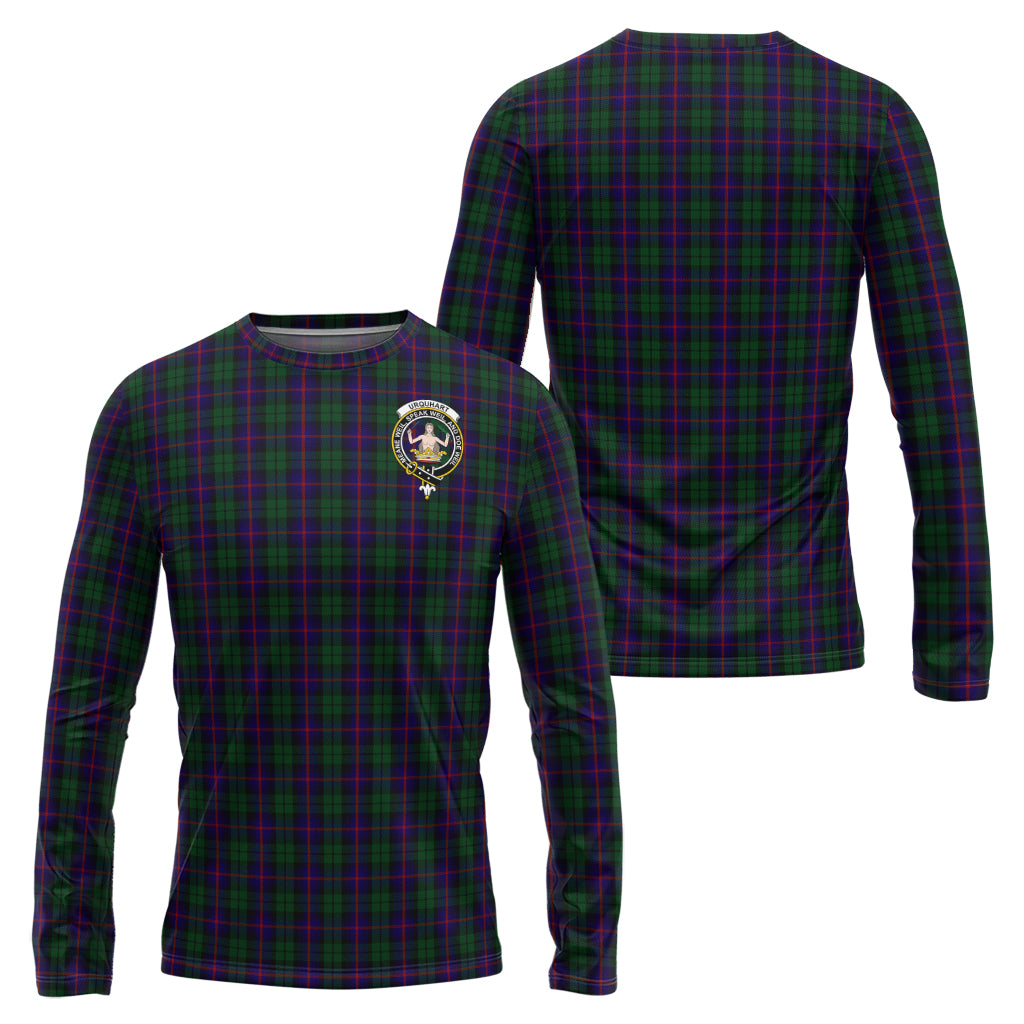 urquhart-tartan-long-sleeve-t-shirt-with-family-crest