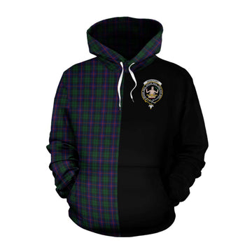 Urquhart Tartan Cotton Hoodie with Family Crest and Half Of Me Style