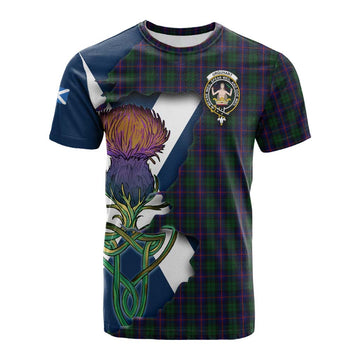 Urquhart Tartan Family Crest Cotton T-shirt Scottish Thistle Celtic Inspired Kid's Shirt - Tartan Vibes Clothing