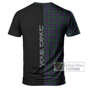 Urquhart Tartan T-Shirt with Family Crest and Half Of Me Style