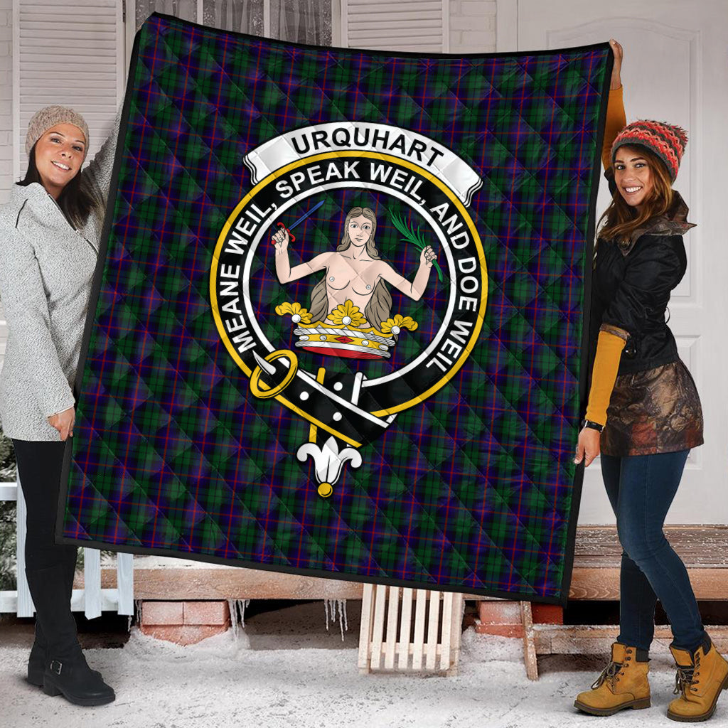 urquhart-tartan-quilt-with-family-crest