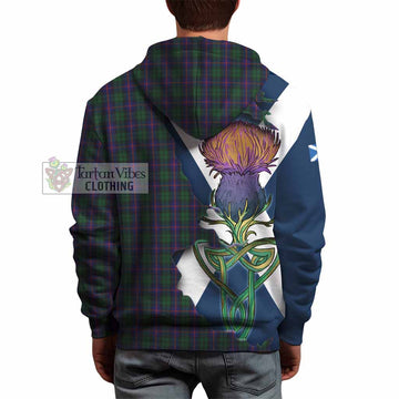 Urquhart Tartan Family Crest Hoodie Scottish Thistle Celtic Inspired - Tartan Vibes Clothing