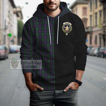 Urquhart Tartan Hoodie with Family Crest and Half Of Me Style