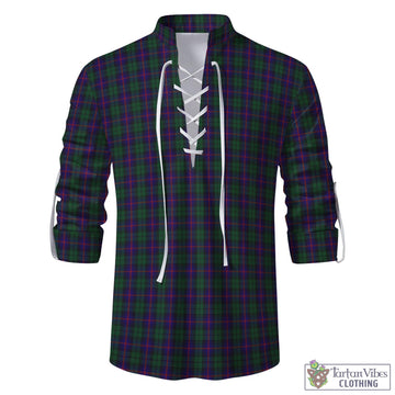 Urquhart Tartan Men's Scottish Traditional Jacobite Ghillie Kilt Shirt