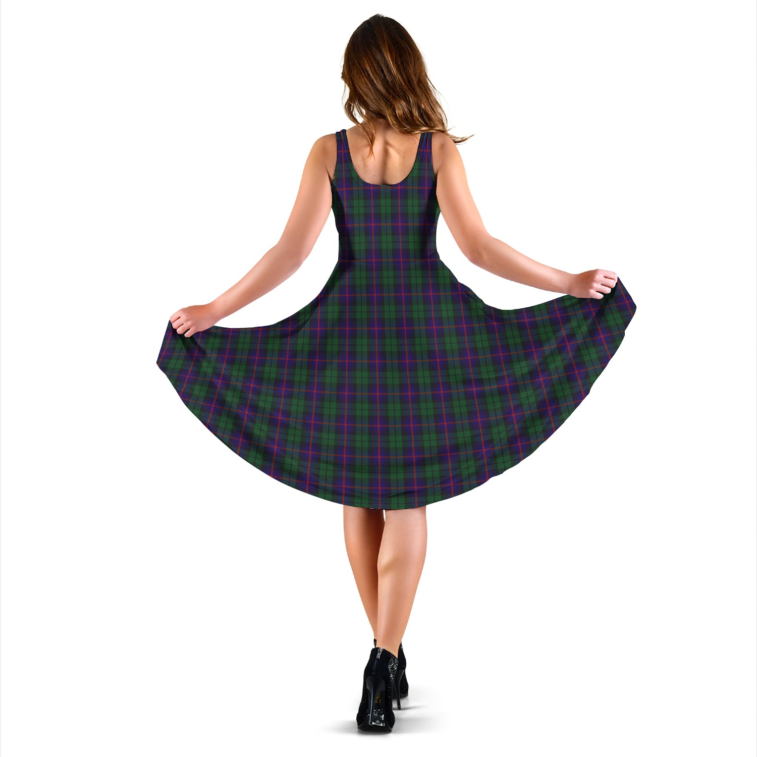 urquhart-tartan-sleeveless-midi-womens-dress