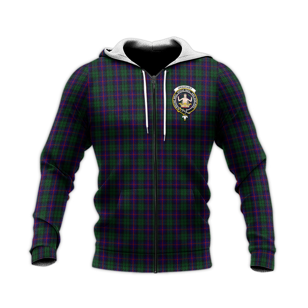 urquhart-tartan-knitted-hoodie-with-family-crest