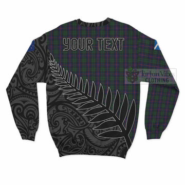 Urquhart Crest Tartan Sweatshirt with New Zealand Silver Fern Half Style