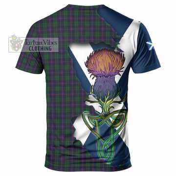 Urquhart Tartan Family Crest T-Shirt Scottish Thistle Celtic Inspired - Tartan Vibes Clothing