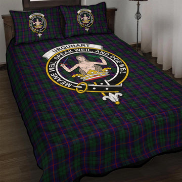 Urquhart Tartan Quilt Bed Set with Family Crest