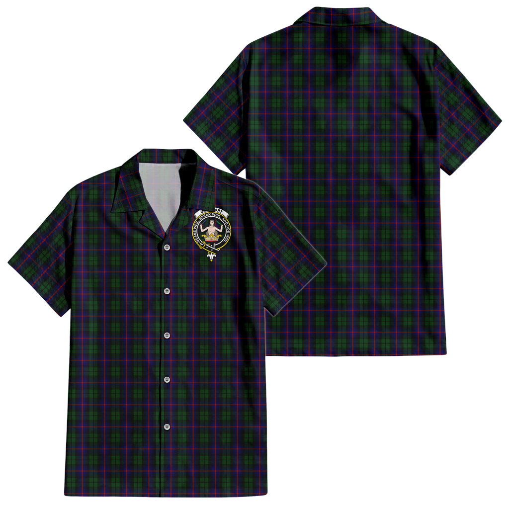 urquhart-tartan-short-sleeve-button-down-shirt-with-family-crest