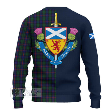 Urquhart Tartan Ugly Sweater with Scottish Lion Royal Arm Half Style