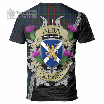 Urquhart Tartan Family Crest T-Shirt Lion Rampant Royal Thistle Shield Celtic Inspired - Tartan Vibes Clothing