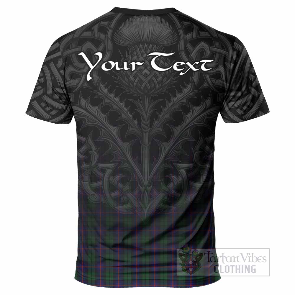 Tartan Vibes Clothing Urquhart Tartan T-Shirt with Family Crest Celtic Thistle Vibes