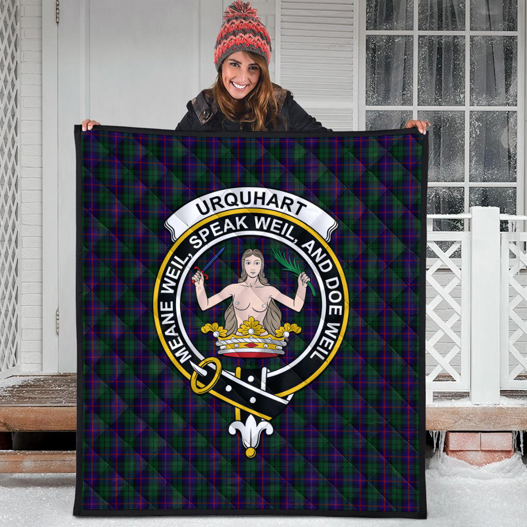 urquhart-tartan-quilt-with-family-crest