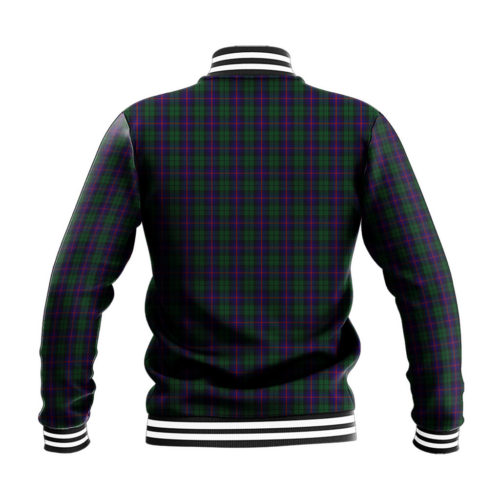 Urquhart Tartan Baseball Jacket with Family Crest - Tartan Vibes Clothing