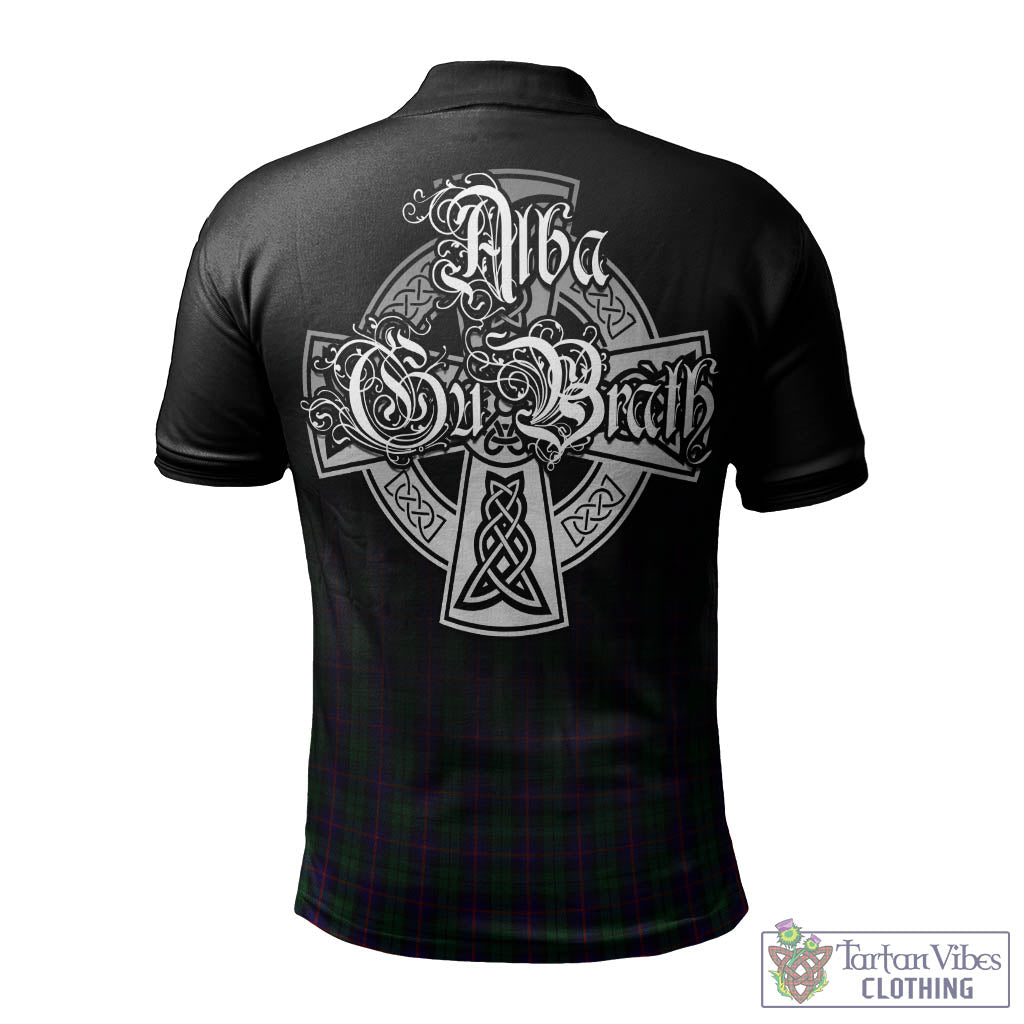 Tartan Vibes Clothing Urquhart Tartan Polo Shirt Featuring Alba Gu Brath Family Crest Celtic Inspired