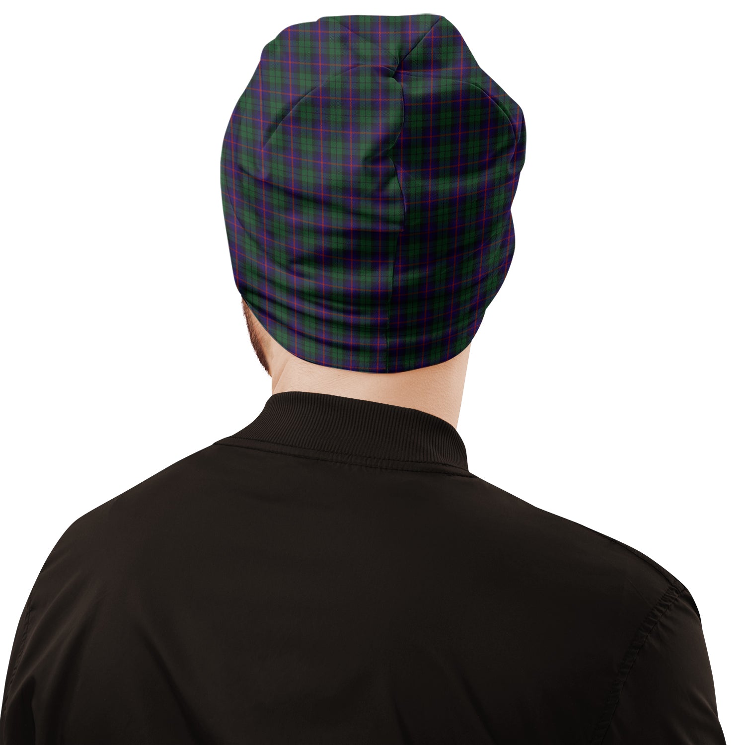 urquhart-tartan-beanies-hat-with-family-crest