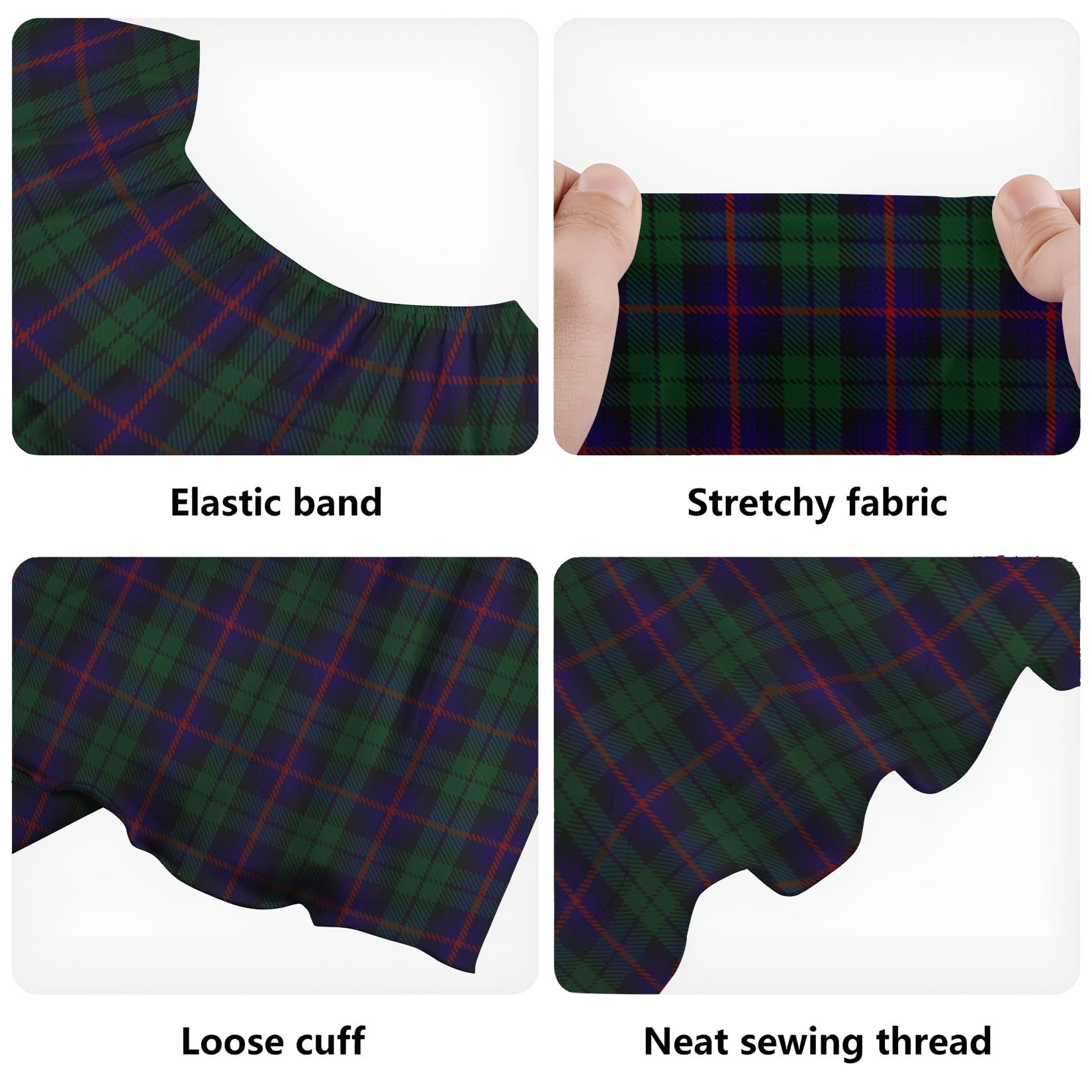Urquhart Tartan Off Shoulder Long Dress - Tartan Vibes Clothing