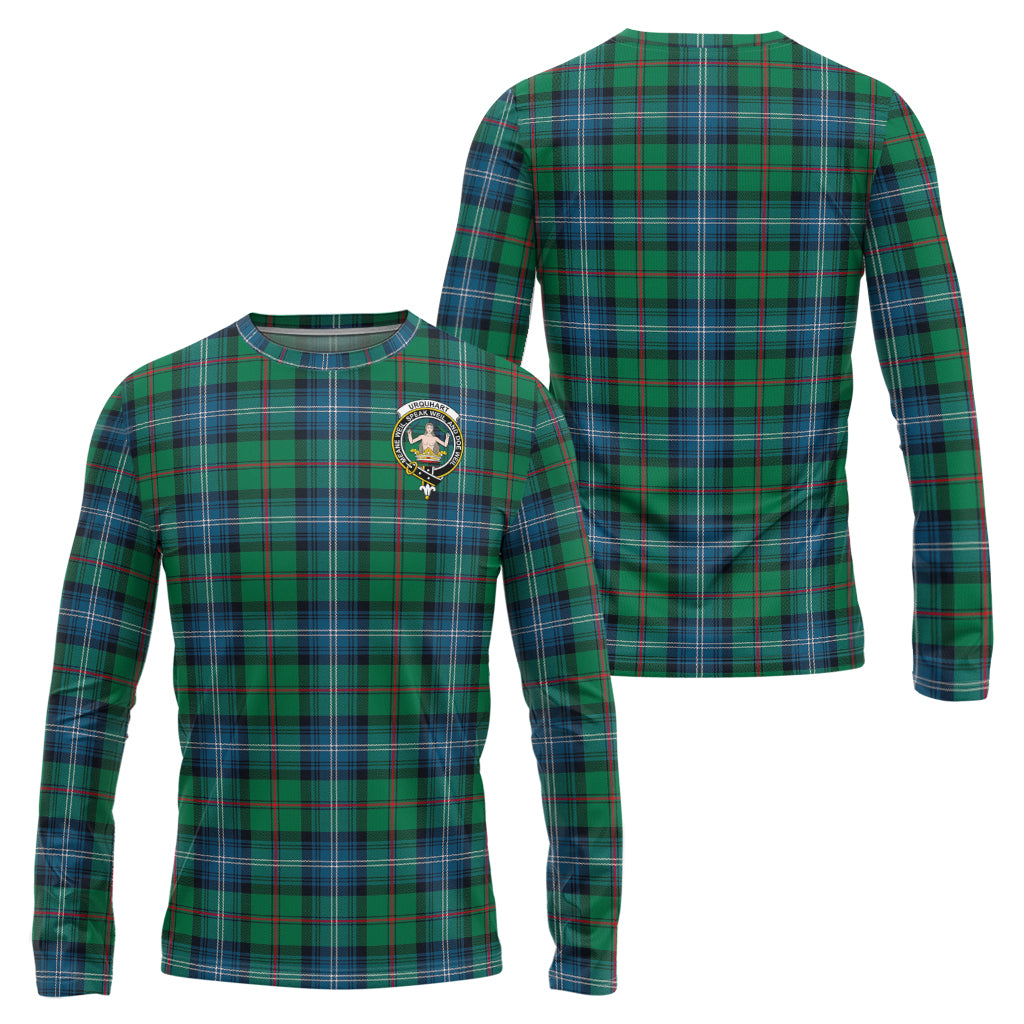 urquhart-ancient-tartan-long-sleeve-t-shirt-with-family-crest