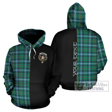 Urquhart Ancient Tartan Hoodie with Family Crest and Half Of Me Style